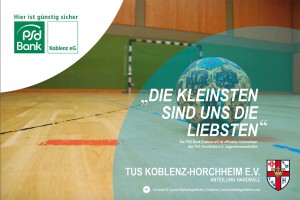 Banner TUS Horchheim gemeinsam mit der PSD-Bank Koblenz