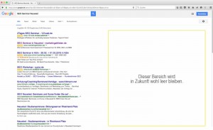 Google Adwords rechte Spalte